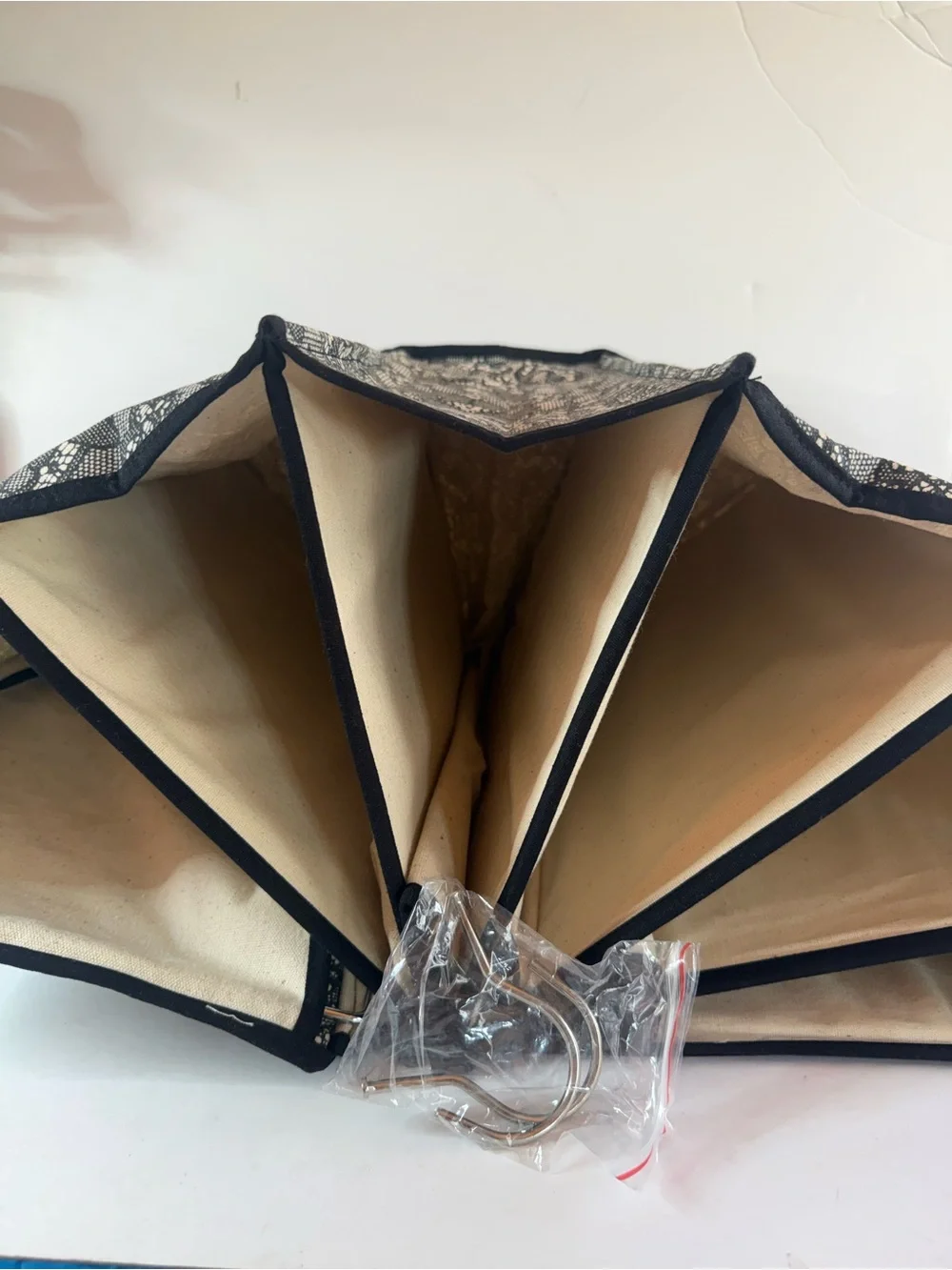 🖤 5 Piece Black Lace Closet Storage Set 🖤